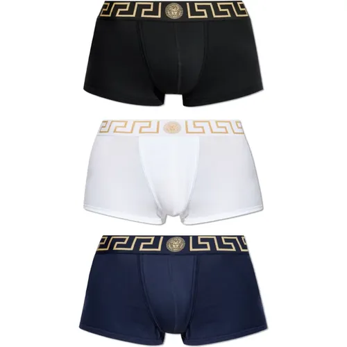 Three-pack of boxers with logo , male, Sizes: 2XL, XL, S, 3XL, L, M - Versace - Modalova