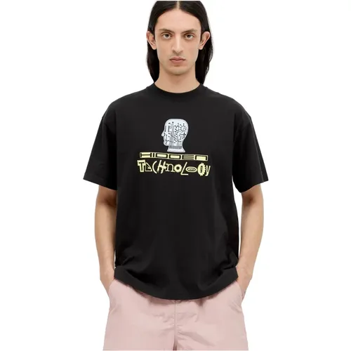 T-Shirt mit Grafikdruck , Herren, Größe: M - Brain Dead - Modalova