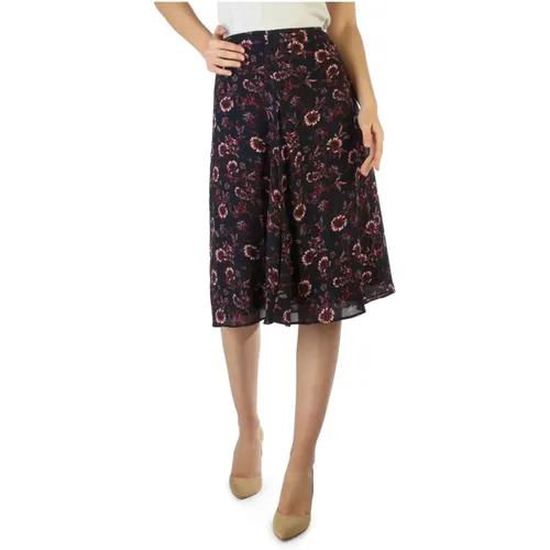 Floral Print Viscose Skirt , female, Sizes: 2XS - Tommy Hilfiger - Modalova