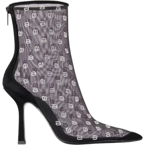 Delphine Mesh Boots - , female, Sizes: 2 UK - alexander wang - Modalova