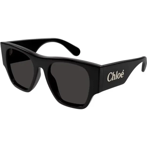 Grey Sunglasses Model Ch0233S , unisex, Sizes: 53 MM - Chloé - Modalova