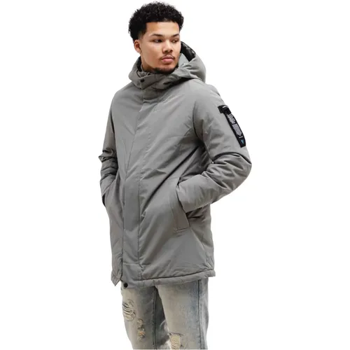 Grüne Parka Winterjacke Herren , Herren, Größe: XL - Pure Path - Modalova