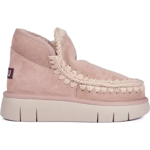 Braune Eskimo Bounce Sneaker Stiefel , Damen, Größe: 38 EU - Mou - Modalova