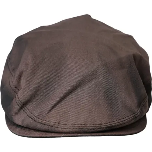 Cotton Newsboy Cap , male, Sizes: 58 CM - Dolce & Gabbana - Modalova