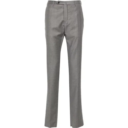 Grey Wool Trousers Tapered Leg , male, Sizes: 2XL, L, S, M, XL - Incotex - Modalova