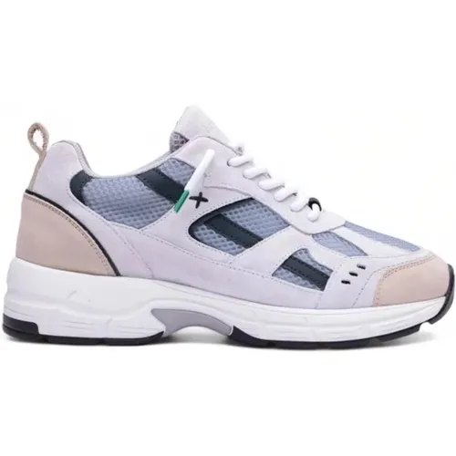 White Beige Sneaker Mens Shoes , male, Sizes: 6 UK, 7 UK, 11 UK, 9 UK, 8 UK, 10 UK - Newlab - Modalova