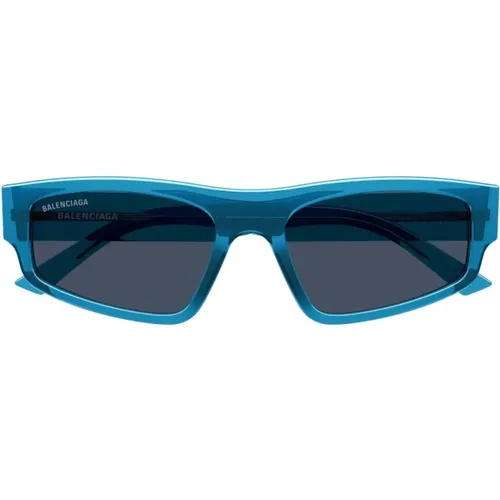 Transparent Square Sunglasses with Signature Logo , unisex, Sizes: 56 MM - Balenciaga - Modalova