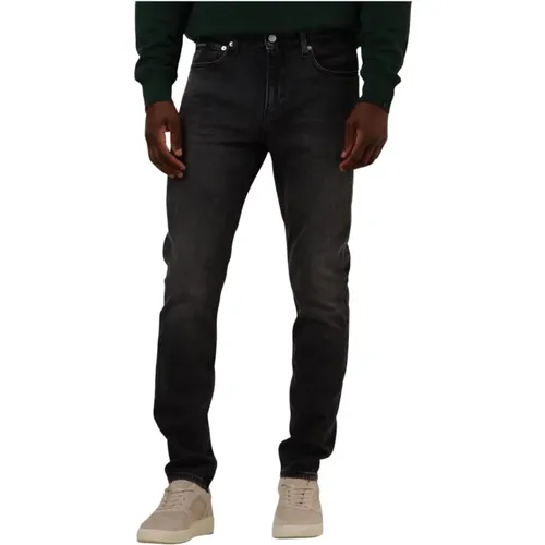 Antracite Slim Taper Jeans , Herren, Größe: W34 L32 - Calvin Klein - Modalova