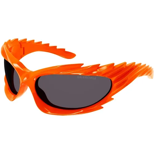 Spike Sunglasses in /Grey , unisex, Sizes: ONE SIZE - Balenciaga - Modalova