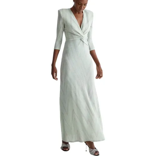 Chevron Motif V-Neck Dress , female, Sizes: S - Liu Jo - Modalova