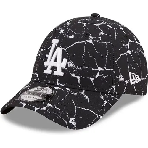 Schwarze Dodgers Marmor Kappe - new era - Modalova