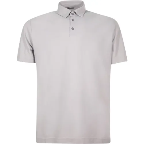 T-shirts and Polos Grey , male, Sizes: 3XL, 4XL, XL, 2XL, M - Zanone - Modalova