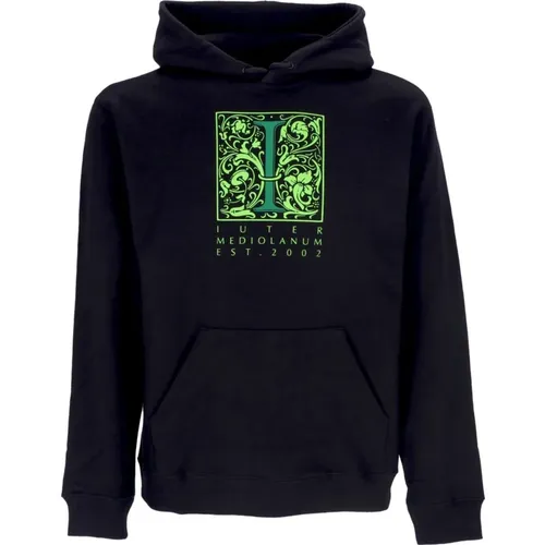 Schwarzer Hoodie mit Kängurutasche , Herren, Größe: S - IUTER - Modalova