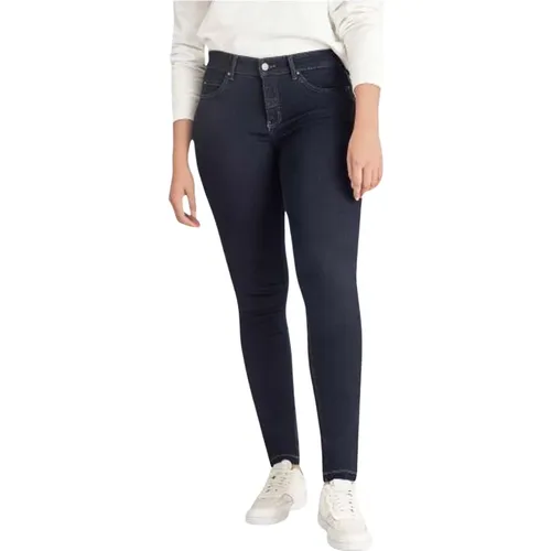 Slim Fit Straight-Leg Black Jeans , female, Sizes: 2XL, L, XS, S - MAC - Modalova