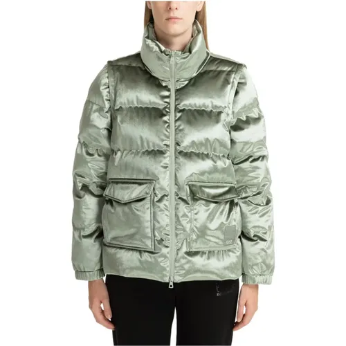 Jacke mit Reißverschluss und Taschen - Emporio Armani EA7 - Modalova