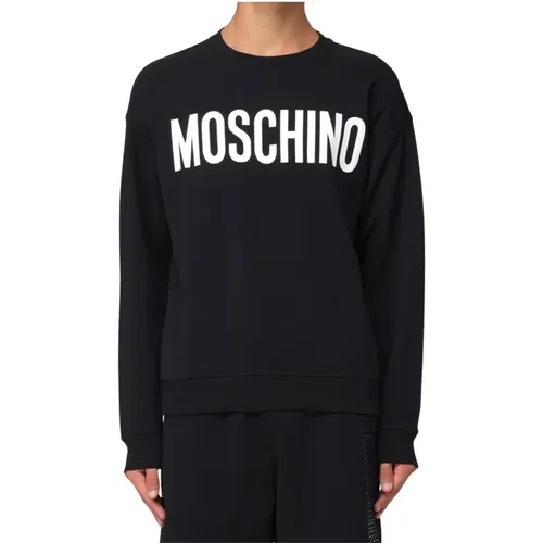 Schwarze Pullover für Männer , Herren, Größe: L - Moschino - Modalova