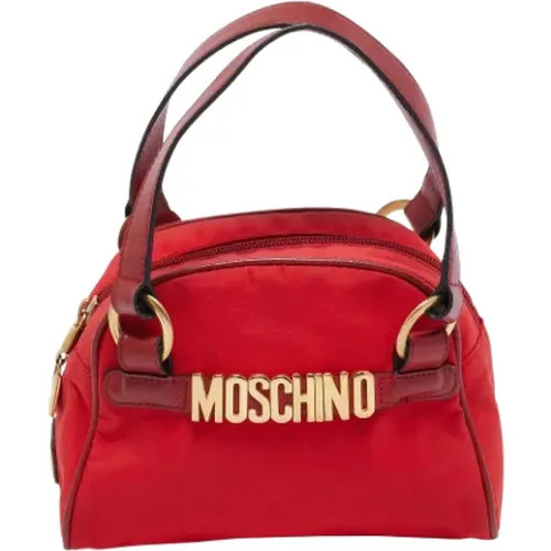 Pre-owned Leather handbags , female, Sizes: ONE SIZE - Moschino Pre-Owned - Modalova