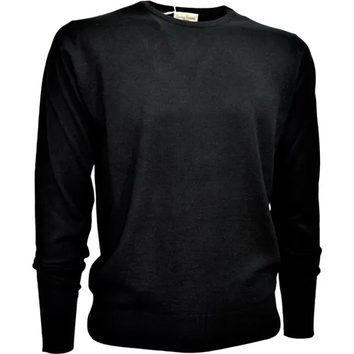 Männer Creweck Pullover Wolle und Seide , Herren, Größe: 2XL - CASHMERE COMPANY - Modalova