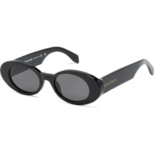 Schwarze Sonnenbrille, vielseitig und stilvoll , Damen, Größe: 50 MM - Palm Angels - Modalova