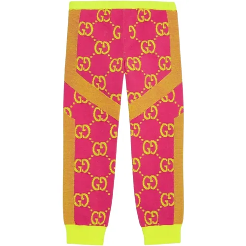 Knitted Fuchsia Pants , female, Sizes: M, L - Gucci - Modalova