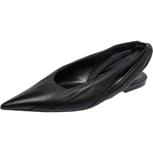 Pre-owned Leather flats , female, Sizes: 4 UK - Balenciaga Vintage - Modalova