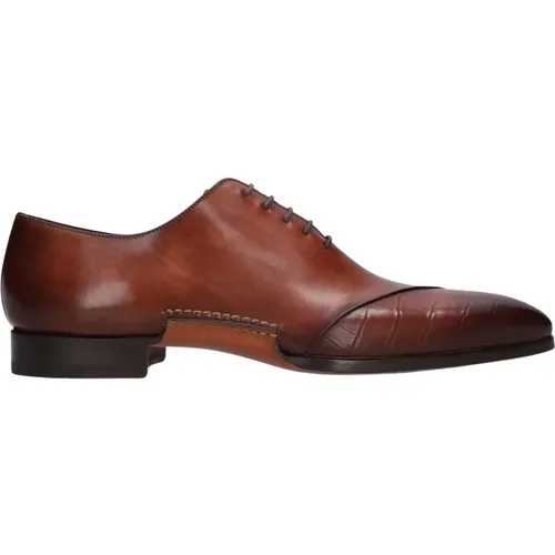 Klassische Leder Schnürschuhe Cognac - Magnanni - Modalova