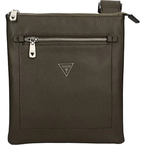 Taupe Crossover Certosa Messenger Bag , male, Sizes: ONE SIZE - Guess - Modalova