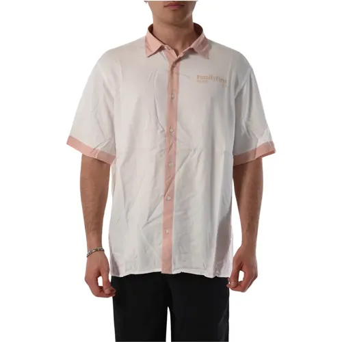 Classic Short Sleeve Viscose Shirt , male, Sizes: XL, 2XL, M, S - Family First - Modalova
