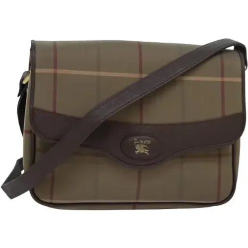 Pre-owned Canvas schultertasche , Damen, Größe: ONE Size - Burberry Vintage - Modalova