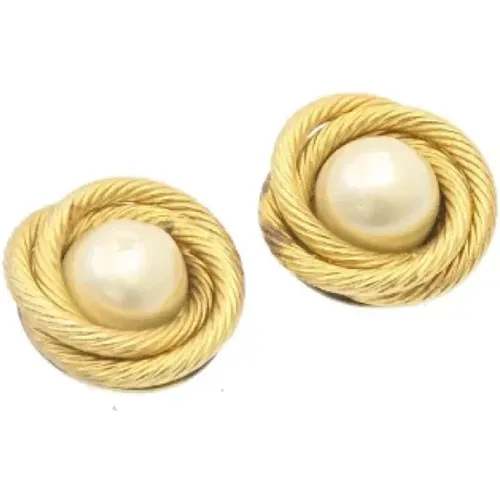 Pre-owned Gold Metal Earrings , female, Sizes: ONE SIZE - Chanel Vintage - Modalova