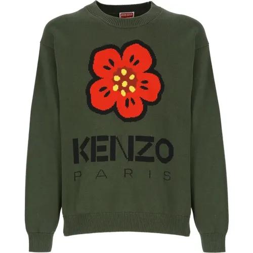 Round-Neck Strickwaren , Herren, Größe: M - Kenzo - Modalova