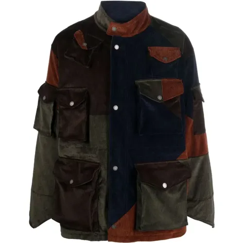MultiColour Corduroy Jacket , male, Sizes: M - Baracuta - Modalova
