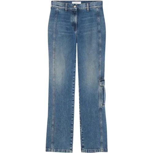 High-waisted Faded Jeans Cargo Tasche , Damen, Größe: S - IRO - Modalova