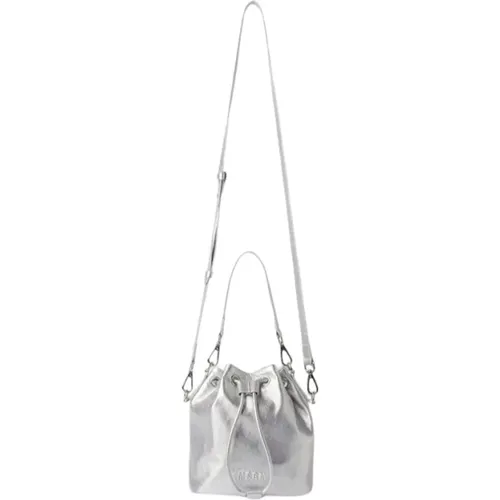 Bucket bag with shoulder strap , female, Sizes: ONE SIZE - Msgm - Modalova