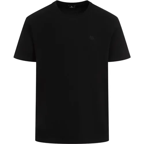 Schwarzes T-Shirt mit lässiger Eleganz , Herren, Größe: M - ETRO - Modalova