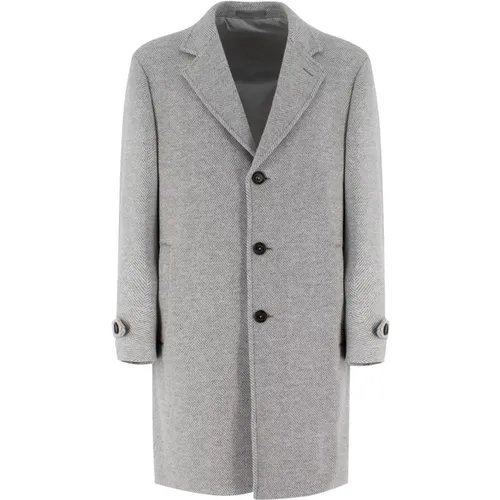 Classic Single Breasted Coat , male, Sizes: XL - Eleventy - Modalova