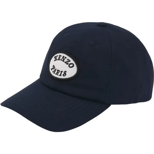 Embroidered Logo Navy Hat , male, Sizes: ONE SIZE - Kenzo - Modalova