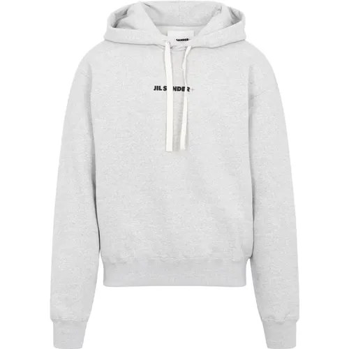 Logo Hooded Sweatshirt Cotton , male, Sizes: L, S, M, XL - Jil Sander - Modalova