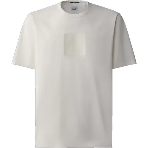 Weißes T-Shirt Metropolis Series Kurzarm , Herren, Größe: XL - C.P. Company - Modalova
