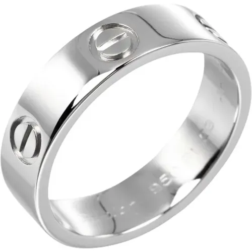 Pre-owned Platinum rings , unisex, Sizes: ONE SIZE - Cartier Vintage - Modalova