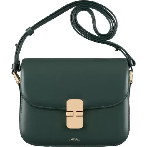 Grüne Grace Schultertasche mit Gold Details - A.P.C. - Modalova