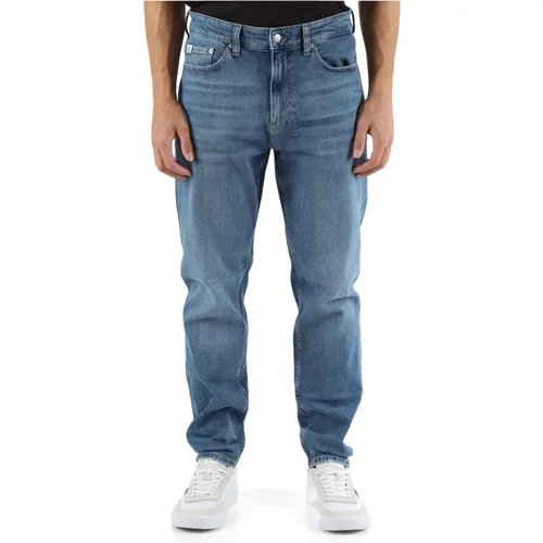 Regular Taper Jeans Five Pockets , male, Sizes: W34, W29, W33, W32, W30, W31, W36 - Calvin Klein Jeans - Modalova