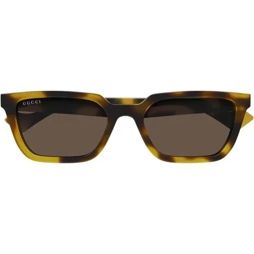 Lettering Large Sonnenbrille , unisex, Größe: 55 MM - Gucci - Modalova