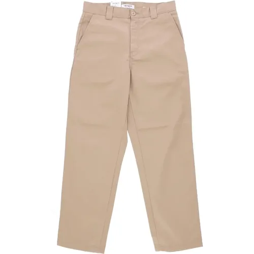 Leder Gewaschen Damen Lange Hose , Herren, Größe: W28 - Carhartt WIP - Modalova