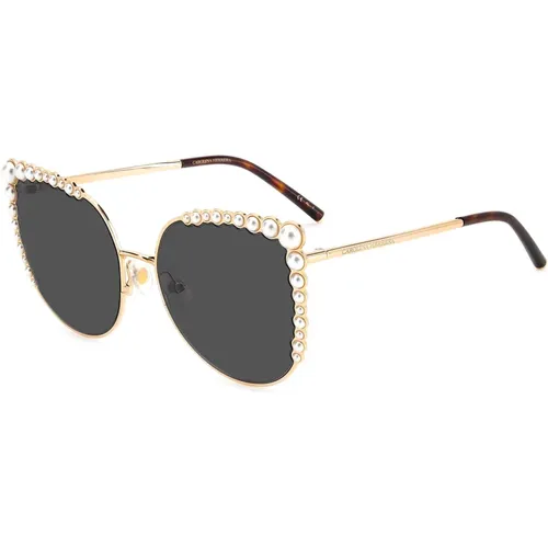 Rose Gold Sunglasses HER 0076/S , female, Sizes: 58 MM - Carolina Herrera - Modalova