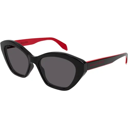 Am0355S 003 Grey Sunglasses , female, Sizes: 54 MM - alexander mcqueen - Modalova