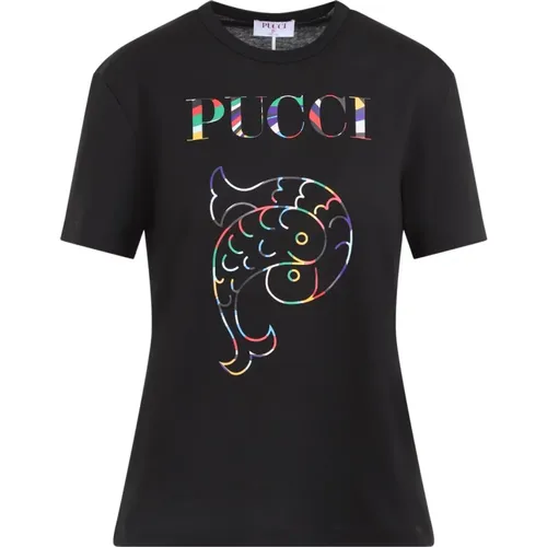 Multicolor Stilvolles T-Shirt Damenbekleidung - EMILIO PUCCI - Modalova