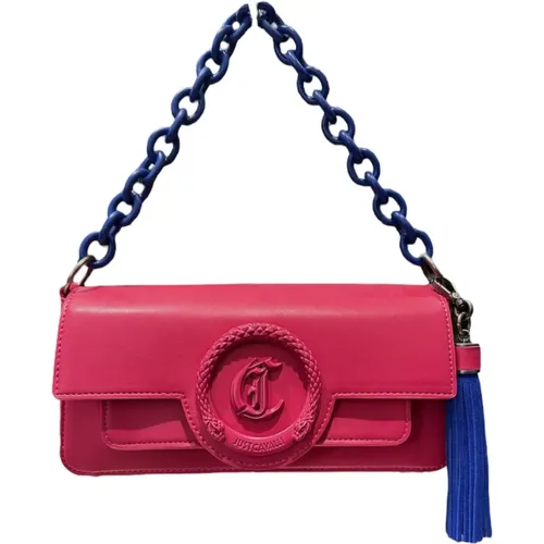 Fuchsia Handbag with Detachable Strap , female, Sizes: ONE SIZE - Just Cavalli - Modalova