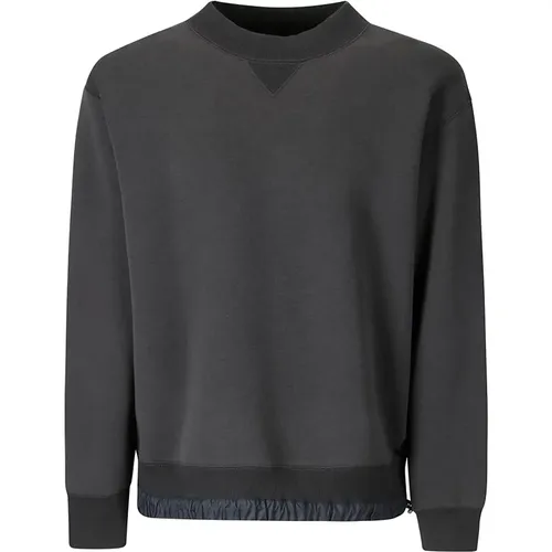 Oversized Crew-Neck Sweatshirt , male, Sizes: M, S - Sacai - Modalova