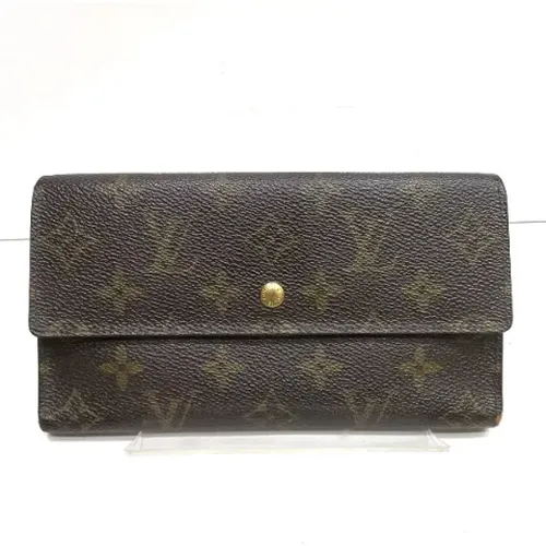 Pre-owned Canvas wallets , male, Sizes: ONE SIZE - Louis Vuitton Vintage - Modalova